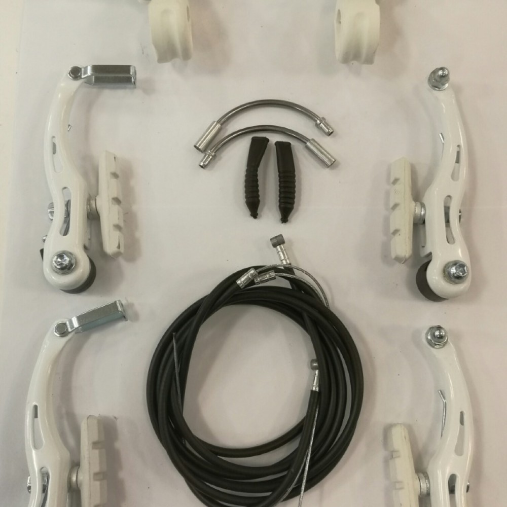 set-de-frenos-v-brake-4-piezas-con-manijas-y-cables-plastico-especial-nios-blanco-c-star